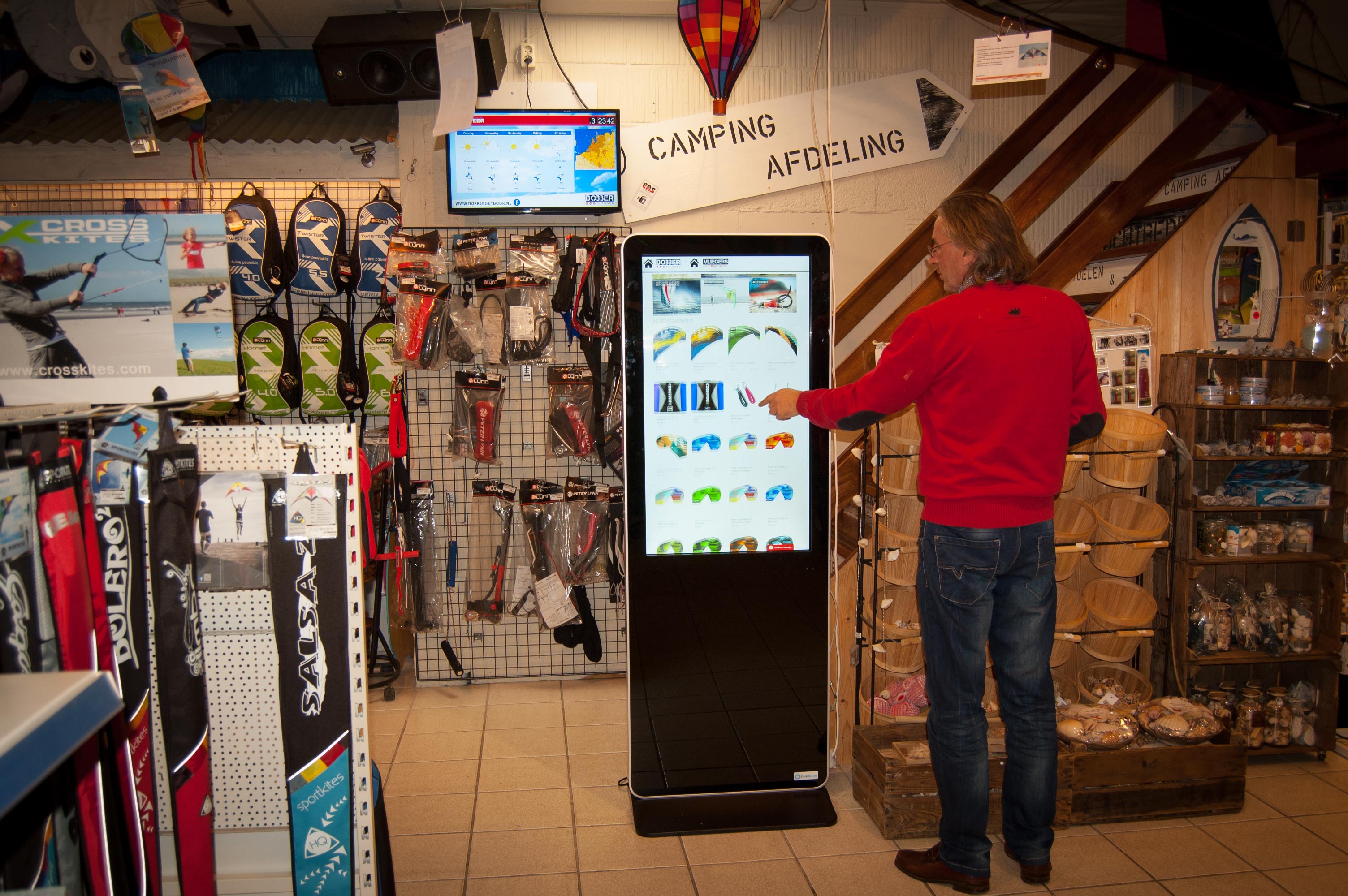 Instore Sales Kiosk Dobber Outdoor Texel