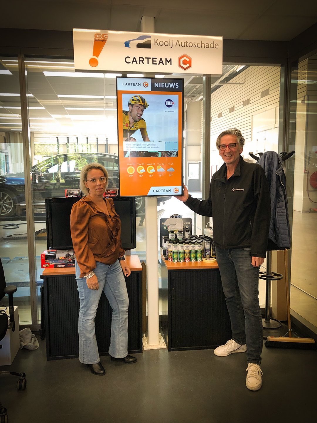 Weer 20 nieuwe locaties toegevoegd aan het Carteam Narrowcasting netwerk